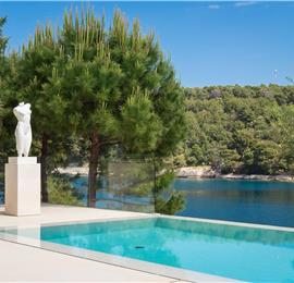 Luxury 6 Bedroom Brac Island Beach Front Villa With Heated Infinity Pool and lift near Sumartin sleeps 12